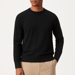 Everlane essential crewneck lightweight knit breathable classic crewneck L